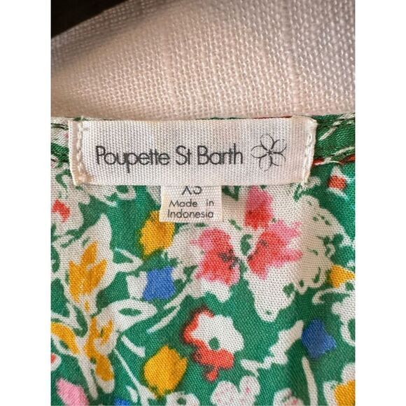 Poupette St. Barth Joe Floral Wrap Dress Size XSmall - Picture 4 of 9